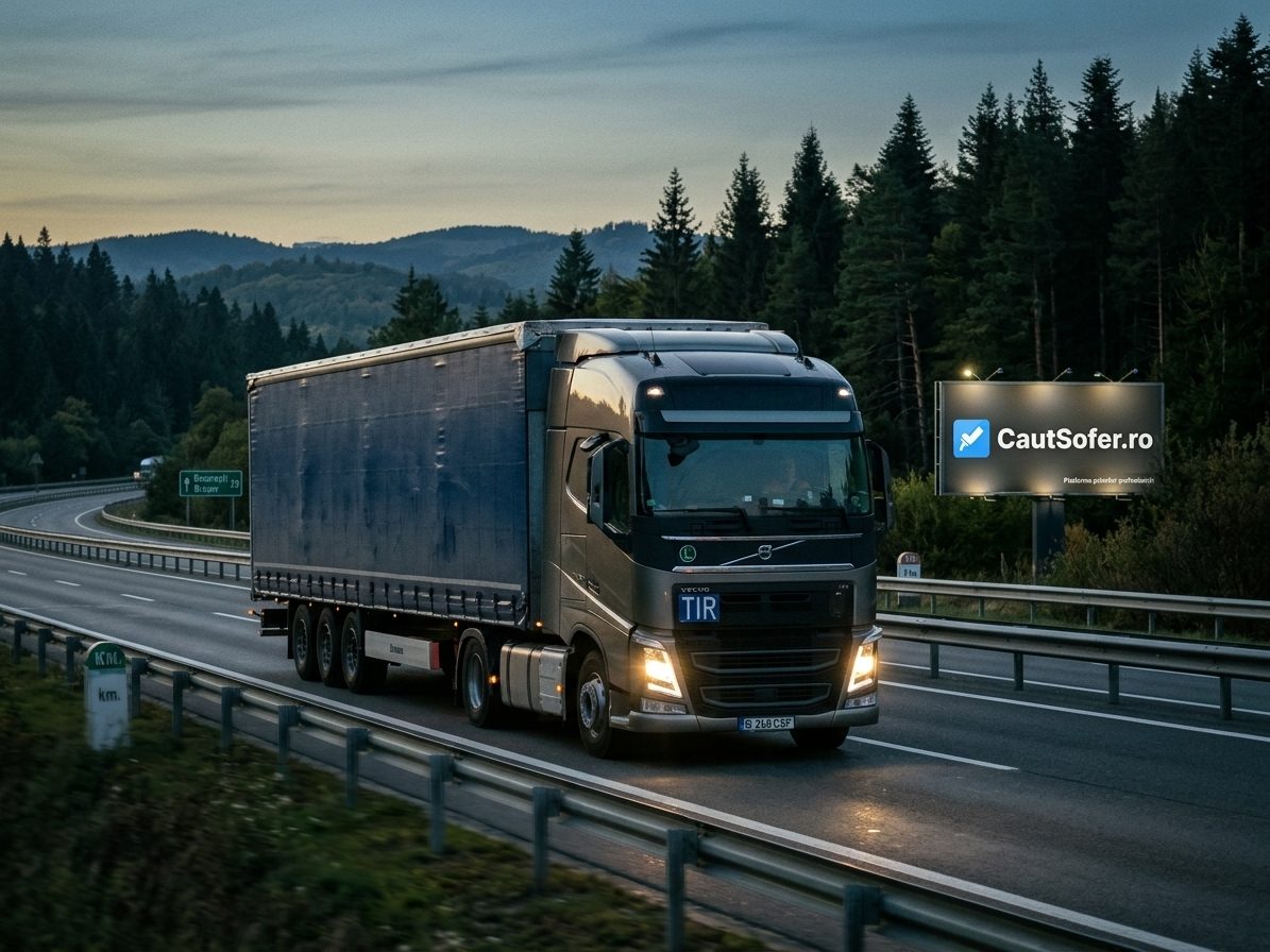 Șofer Categoria C+E – Tur/Retur – Prelată